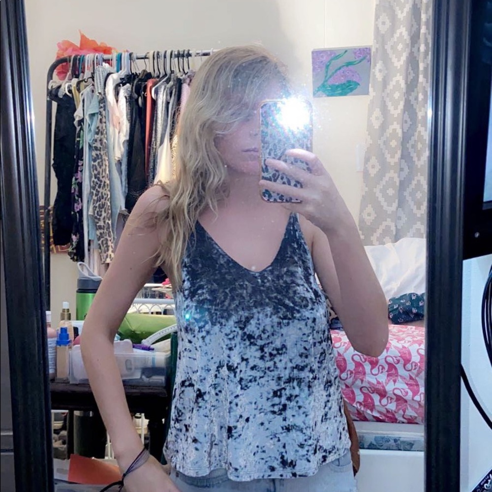 American Eagle velvet tank